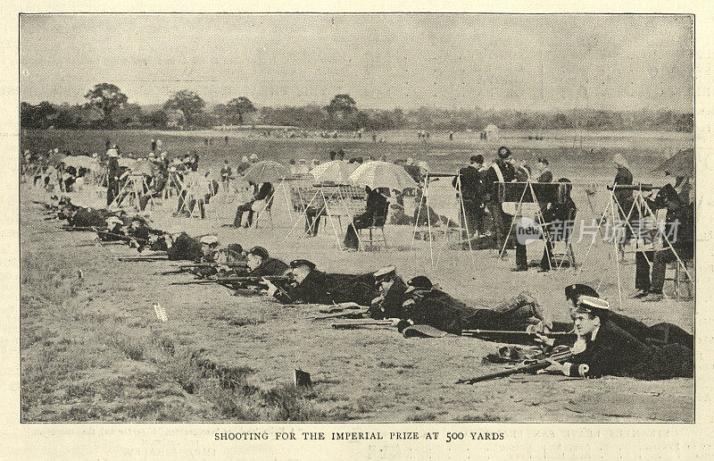 国家步枪协会射击比赛在Bisley, 19世纪
